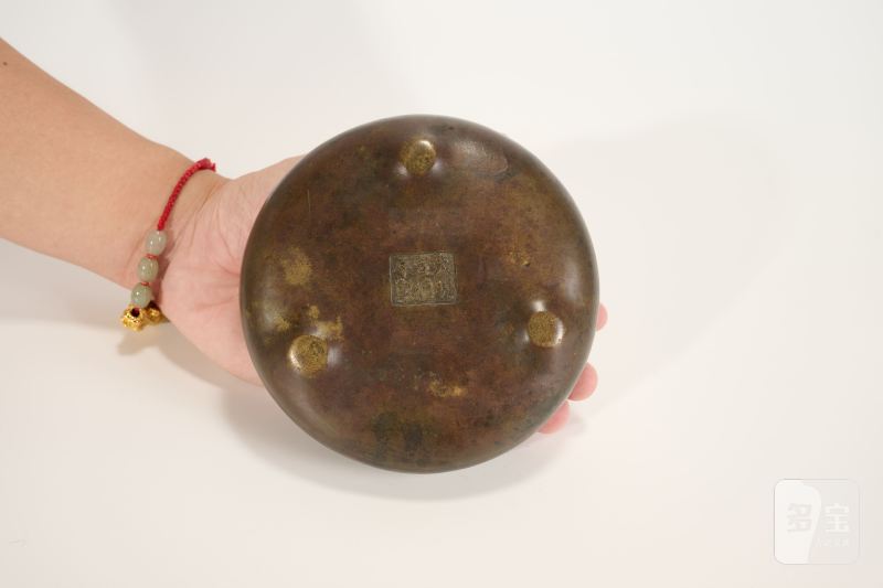 Lot885 清 铜棋足桥耳炉 - 图4